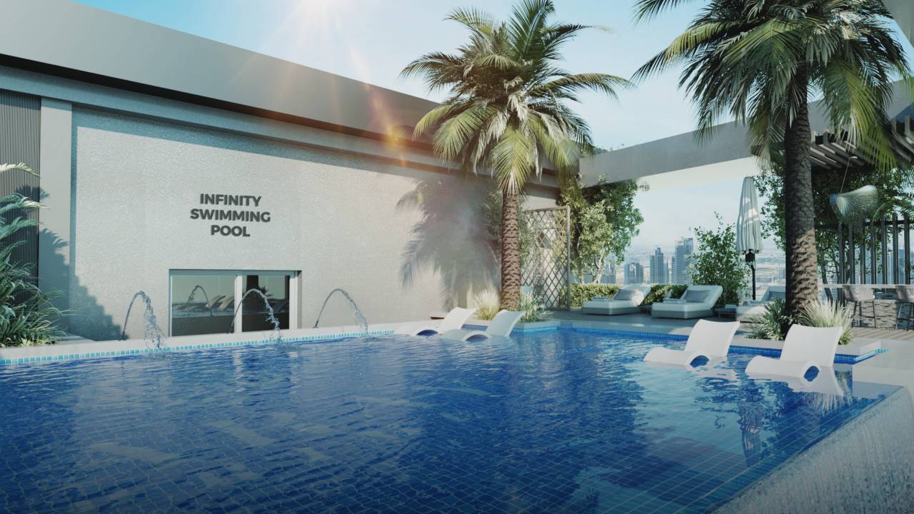 Rooftop infinity pool